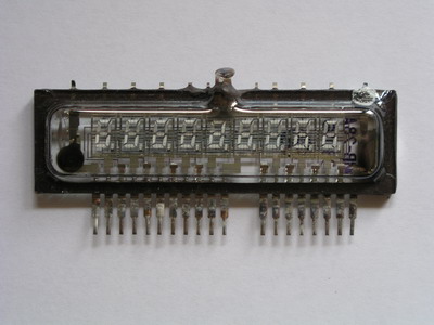 IV-28A - Tiny VFD tube. 9x 7-segment