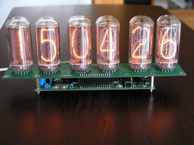 NCV2.1-18 - Nixie clock kit for IN-18 nixie tubes.
Nixie tubes are not included.